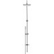 Душевая стойка Swedbe Calypso 5066 хром, штанга 116.5 см, шланг металлический 150 см