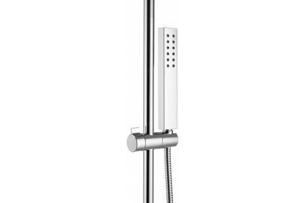 Душевая стойка Swedbe Calypso 5066 хром, штанга 116.5 см, шланг металлический 150 см