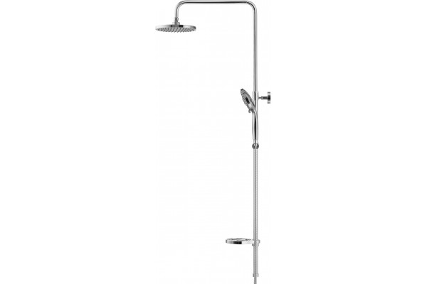 Душевая стойка Swedbe Calypso 5058 хром, штанга 158.8 см, шланг металлический 150 см