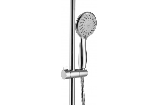 Душевая стойка Swedbe Calypso 5058 хром, штанга 158.8 см, шланг металлический 150 см