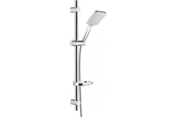 Душевой гарнитур Swedbe Calypso 5084 хром, штанга 75 см, шланг металлический 175 см