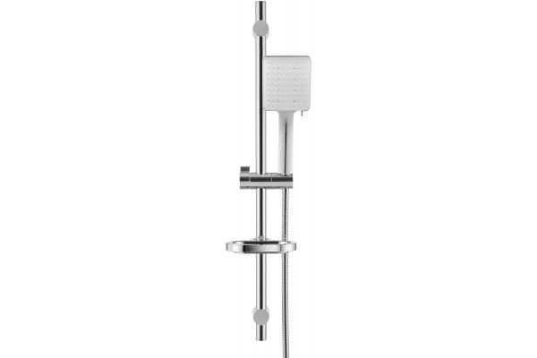 Душевой гарнитур Swedbe Calypso 5084 хром, штанга 75 см, шланг металлический 175 см