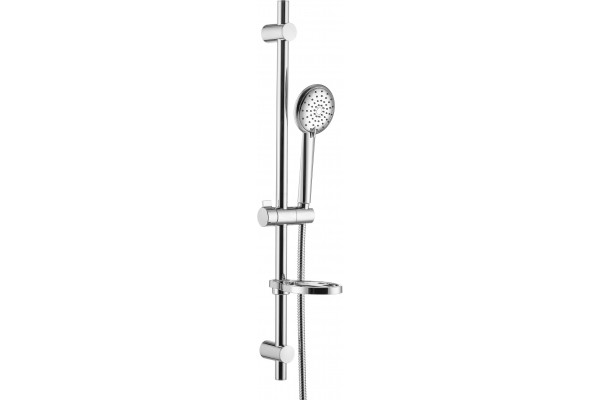 Душевой гарнитур Swedbe Calypso 5082 хром, штанга 75 см, шланг металлический 175 см