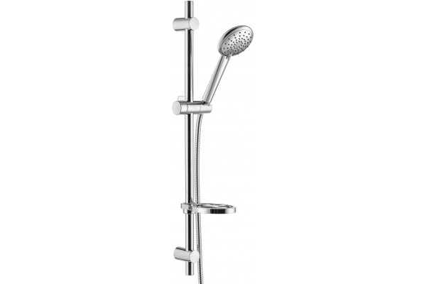 Душевой гарнитур Swedbe Calypso 5082 хром, штанга 75 см, шланг металлический 175 см