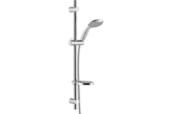 Душевой гарнитур Swedbe Calypso 5081 хром, штанга 75 см, шланг металлический 175 см