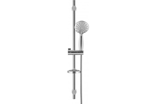 Душевой гарнитур Swedbe Calypso 5081 хром, штанга 75 см, шланг металлический 175 см