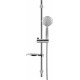 Душевой гарнитур Swedbe Calypso 5081 хром, штанга 75 см, шланг металлический 175 см