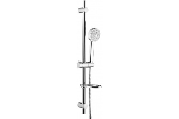 Душевой гарнитур Swedbe Calypso 5080 хром, штанга 75 см, шланг металлический 175 см