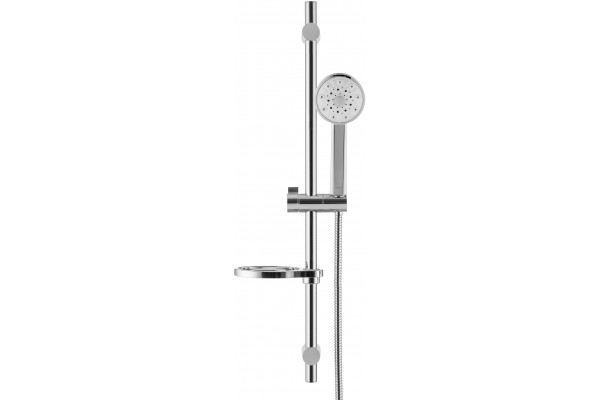Душевой гарнитур Swedbe Calypso 5080 хром, штанга 75 см, шланг металлический 175 см
