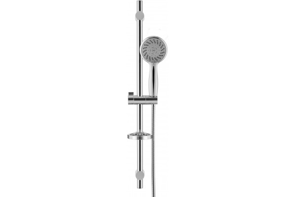 Душевой гарнитур Swedbe Calypso 5079 хром штанга 75 см, шланг металлический 175 см