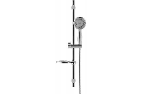 Душевой гарнитур Swedbe Calypso 5079 хром штанга 75 см, шланг металлический 175 см