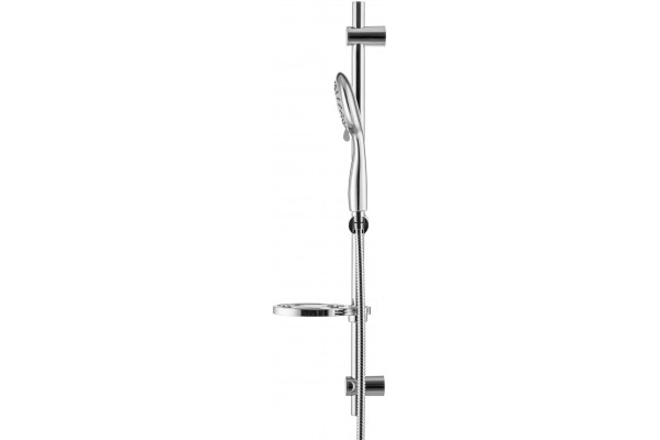 Душевой гарнитур Swedbe Calypso 5079 хром штанга 75 см, шланг металлический 175 см