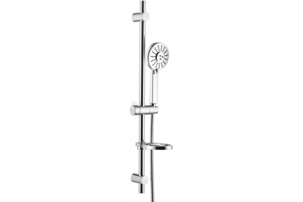 Душевой гарнитур Swedbe Calypso 5083 хром, штанга 75 см, шланг металлический 175 см