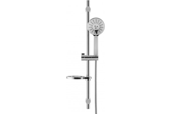 Душевой гарнитур Swedbe Calypso 5083 хром, штанга 75 см, шланг металлический 175 см