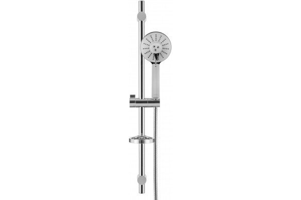 Душевой гарнитур Swedbe Calypso 5083 хром, штанга 75 см, шланг металлический 175 см