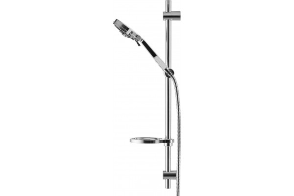 Душевой гарнитур Swedbe Calypso 5083 хром, штанга 75 см, шланг металлический 175 см