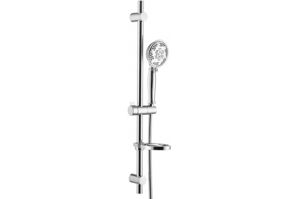 Душевой гарнитур Swedbe Calypso 5078 хром, штанга 75 см, шланг металлический 175 см