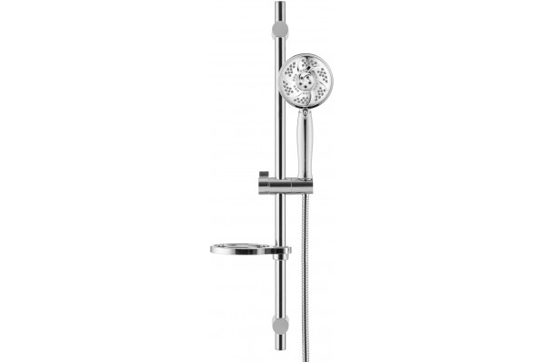 Душевой гарнитур Swedbe Calypso 5078 хром, штанга 75 см, шланг металлический 175 см