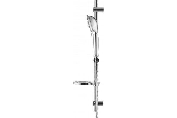 Душевой гарнитур Swedbe Calypso 5078 хром, штанга 75 см, шланг металлический 175 см