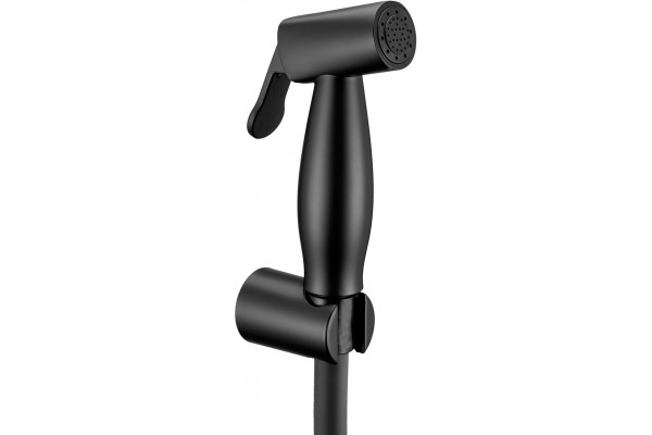 Гигиенический душ Swedbe Calypso 5023B черный матовый штанга 13.5 см, шланг пластиковый 120 см