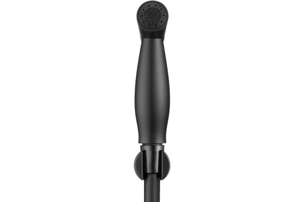 Гигиенический душ Swedbe Calypso 5023B черный матовый штанга 13.5 см, шланг пластиковый 120 см