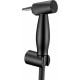 Гигиенический душ Swedbe Calypso 5023B черный матовый штанга 13.5 см, шланг пластиковый 120 см