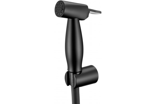 Гигиенический душ Swedbe Calypso 5023B черный матовый штанга 13.5 см, шланг пластиковый 120 см
