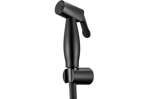 Гигиенический душ Swedbe Calypso 5023B черный матовый штанга 13.5 см, шланг пластиковый 120 см