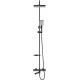 Душевая стойка Swedbe Hermes 5117B цвет черный, штанга 169 см, шланг пластиковый 150 см
