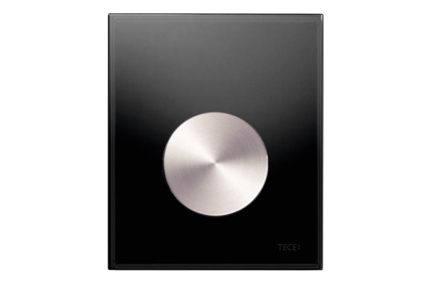 TECEloop Urinal  стекло черное  клав. нерж. сталь 9242663