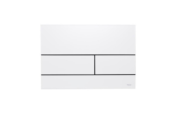 TECEsquare II. Панель смыва металл белый матовый 9240834