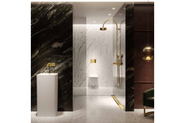 TECE Профиль для душа TECEdrainprofile 1000 мм PVD Brushed Gold Optic 671002