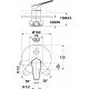 Смеситель TEKA Alcudia 461716200 С ВНУТРЕННЕЙ ЧАСТЬЮ, для ванны с душем, однорычажный, хром