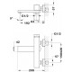 Смеситель TEKA Soller 851211200 для ванны с душем, однорычажный, хром