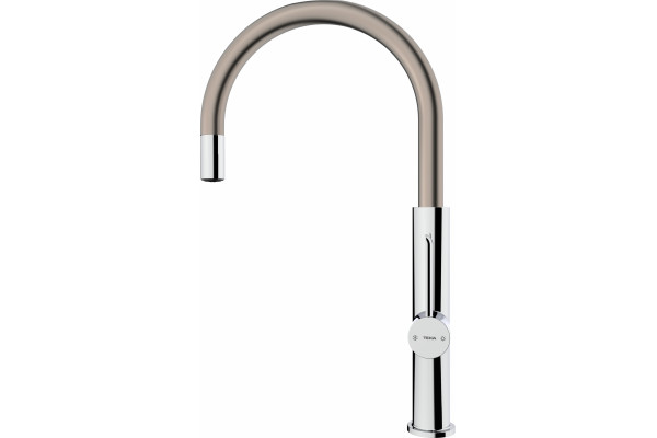 Смеситель TEKA Kitchen FOT 995 TITANIUM для кухонной мойки однорычажный, высота излива 24.3 см