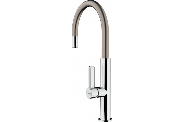 Смеситель TEKA Kitchen FOT 995 TITANIUM для кухонной мойки однорычажный, высота излива 24.3 см