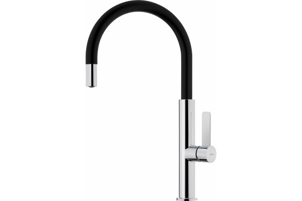 Смеситель TEKA Kitchen FOT 995 BLACK для кухонной мойки однорычажный, высота излива 24.3 см