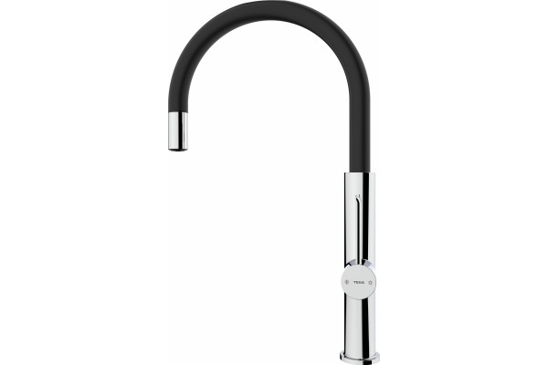 Смеситель TEKA Kitchen FOT 995 BLACK для кухонной мойки однорычажный, высота излива 24.3 см