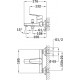 Смеситель для ванны с душем TEKA Manacor 841211200 хром, однорычажный, длина излива 16 см