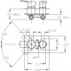 Смеситель для душа TEKA Manacor 841711200 С ВНУТРЕННЕЙ ЧАСТЬЮ однорычажный, хром