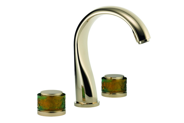 THG ISLAND Смеситель для ванны на 3 отверстия без ручного душа цвет Soft gold U5B-F30-25SG