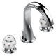 THG ITHAQUE DECOR PLATINE Смеситель для раковины на 3 отверстия с донным клапаном декор платина цвет хром A7B-A02-151
