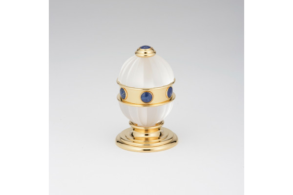 THG AMBOISE LAPIS LAZULI Вентиль смесителя для раковины вставки лазурит цвет полированное золото A1K-F01-35