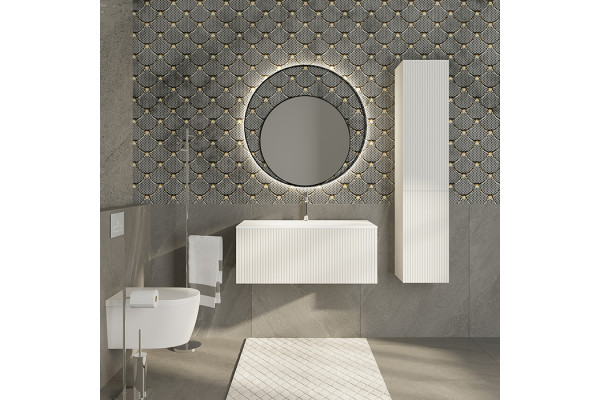 TW Shape комплект мебели база с раковиной Kerasan 547001*1 102х52см с 1-м выдвиж. ящиком с механизмом push to open цвет: белый матовый RAL9003 SHAP100-B+547001*1