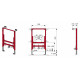 Система инсталляции для биде Tece TECEprofil 9 330 005 цвет красный, 50x14.5x82 см