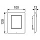 Кнопка смыва Tece Ambia Urinal хром глянцевый механическая