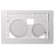 Кнопка смыва Tece Loop Modular 9240664 кнопка белая антибактериальная, стекло на выбор, механическая