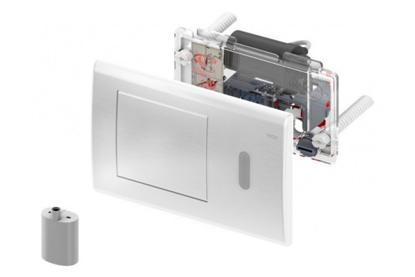 Кнопка смыва Tece Planus 6 V-Batterie белая