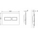 Кнопка смыва TECE TECEsolid 9240433 белая матовая механическая,  в стиле hi-tech