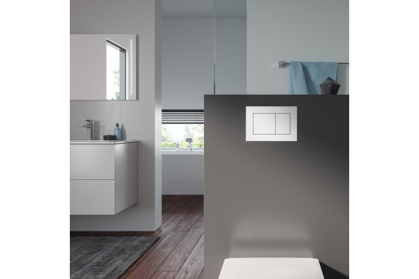 Система инсталляции для унитазов Tece Base 9400413_ 4 в 1 с кнопкой смыва, 50x16x112 см,  в стиле hi-tech